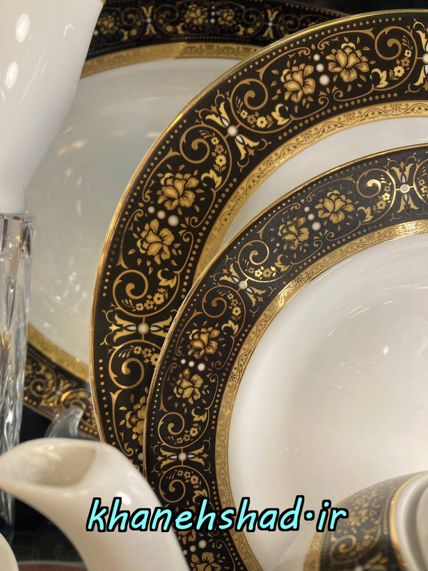 سرویس چینی زرین طرح میدنایت ۲۸ پارچه