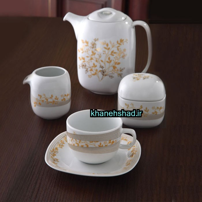 سرویس چینی زرین 12 نفره طرح نوژان 98 پارچه درجه یک