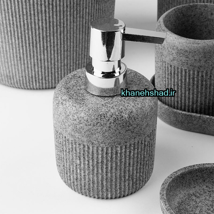 ست سرویس بهداشتی اکرولیک مدرن طوسی گرانیتی آرومیس