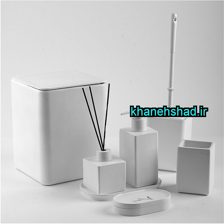 ست بهداشتی مینیمال اکرولیک سفید کوادارتو