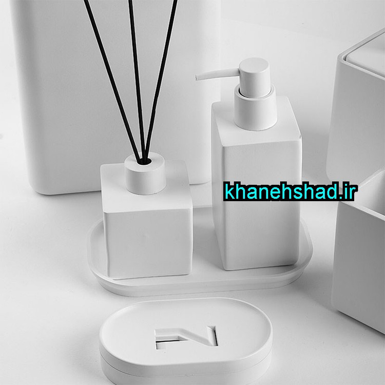 ست بهداشتی مینیمال اکرولیک سفید کوادارتو