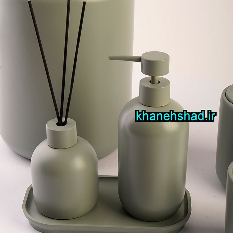 ست بهداشتی مدرن اکرولیک سبز ماتیلدا