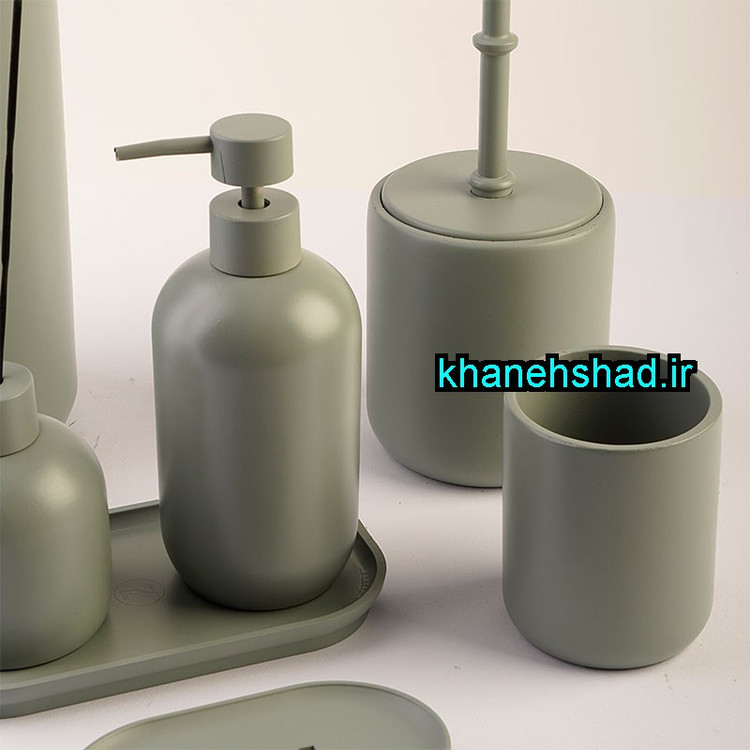 ست بهداشتی مدرن اکرولیک سبز ماتیلدا