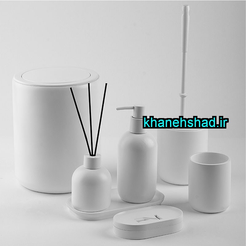 ست بهداشتی مدرن اکرولیک سفید ماتیلدا