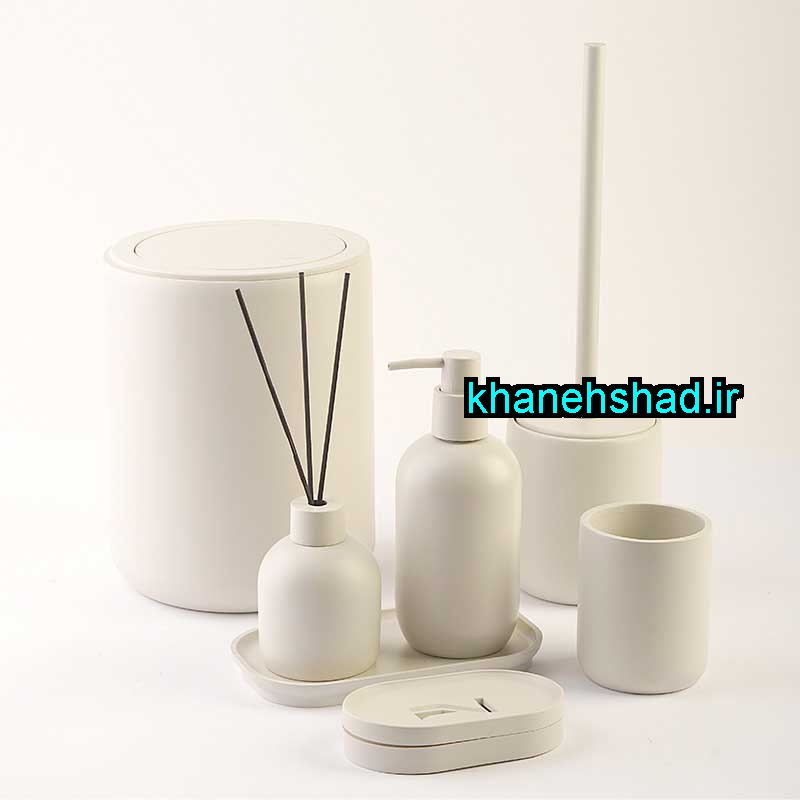 ست بهداشتی مدرن اکرولیک وانیلی ماتیلدا