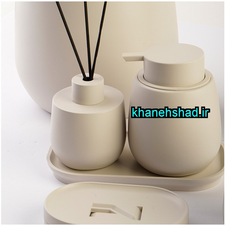 ست بهداشتی مینیمال اکرولیک کرم وانیلی دریم