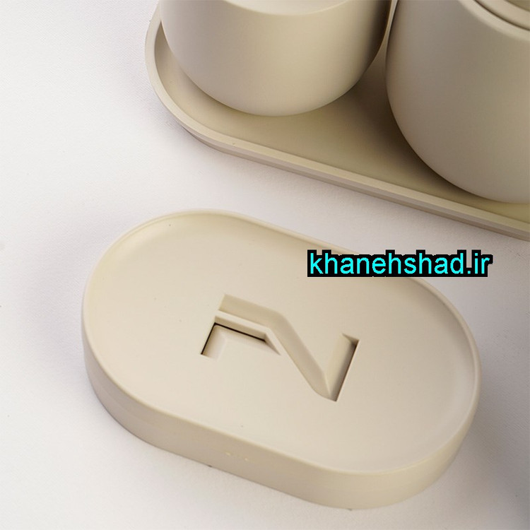 ست بهداشتی مینیمال اکرولیک کرم وانیلی دریم