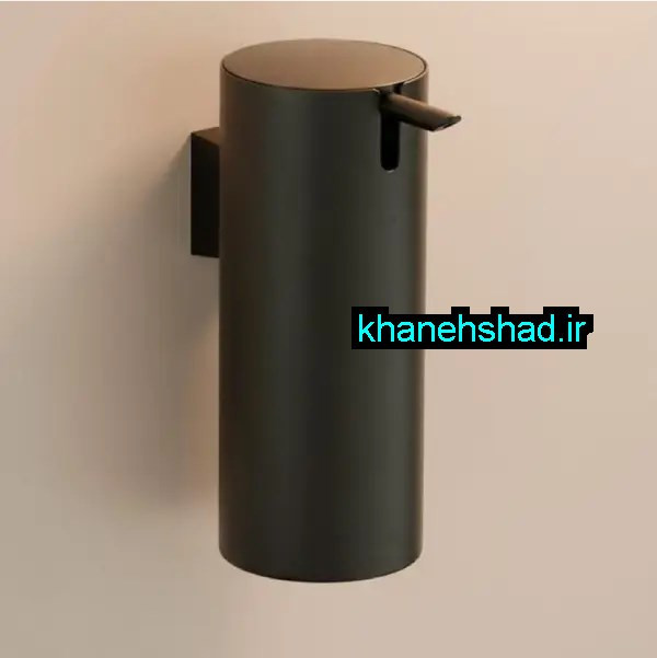 جامایع دیواری و زمینی دستشویی استیل مشکی مات استوانه اورجینال