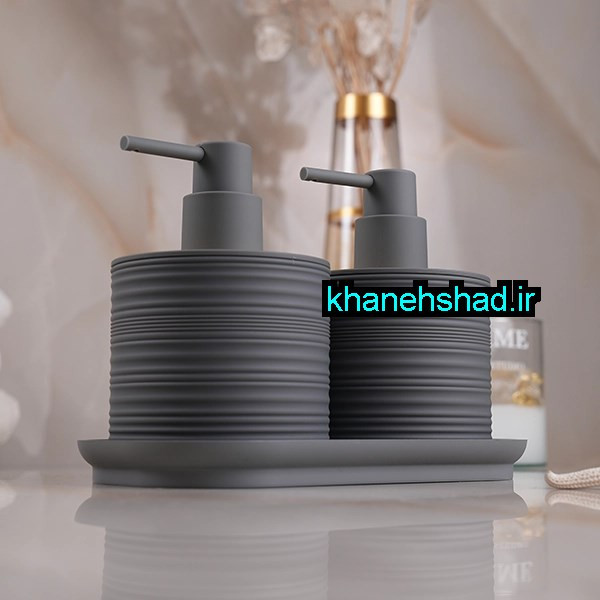 جامایع دستشویی دوقلو اکرولیک شیاردار بامبو طوسی
