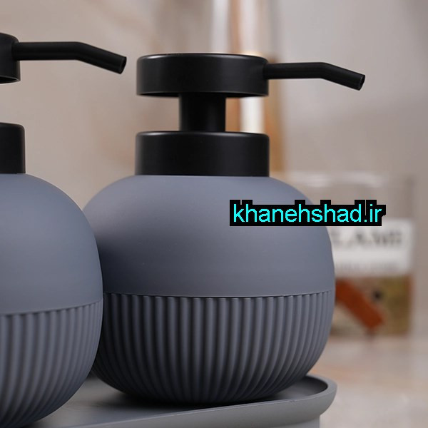 جامایع دستشویی دوقلو اکرولیک توپی مشکی طوسی