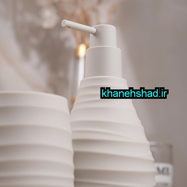 جامایع دستشویی دوقلو اکرولیک با جامسواکی اسمارت کرم وانیلی