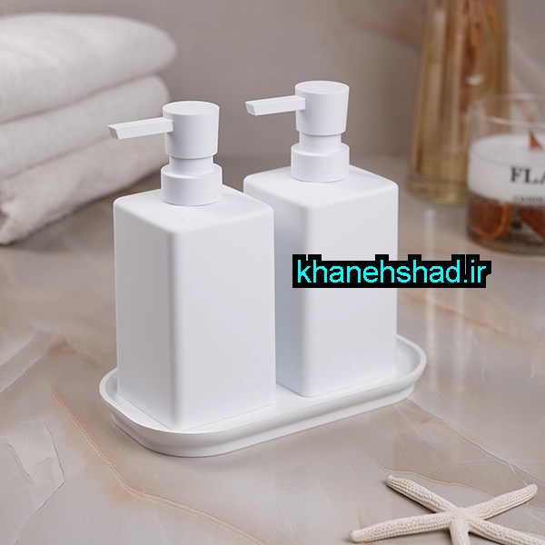 جامایع دستشویی دوقلو اکرولیک کوادراتو سفید