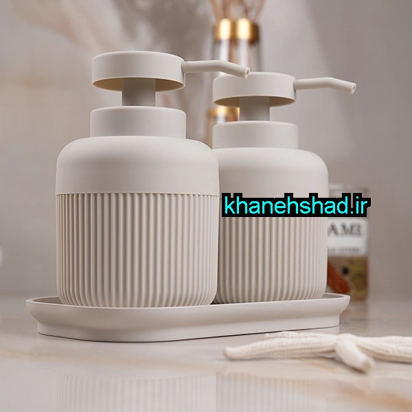 جامایع دستشویی دوقلو اکرولیک تاروس کرم وانیلی