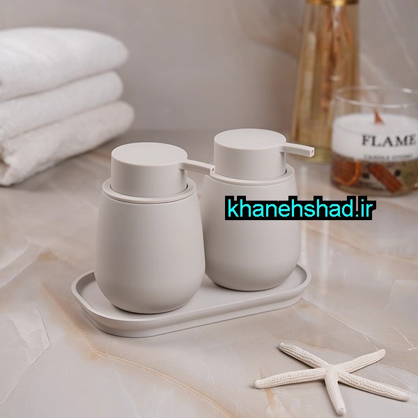 جامایع دستشویی دوقلو اکرولیک روبرتو کرم وانیلی