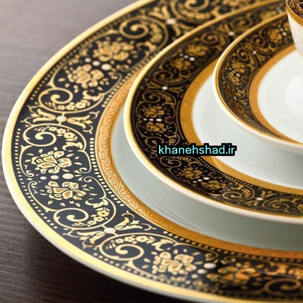 سرویس چینی زرین 6 نفره طرح میدنایت 28 پارچه درجه ۳