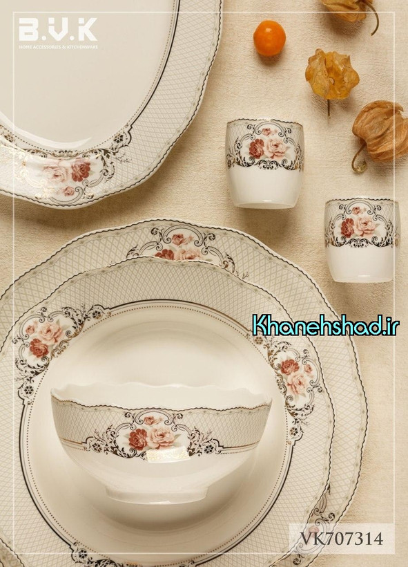 سرویس چینی بی وی کی 6 نفره 30 پارچه الیزابت 707314