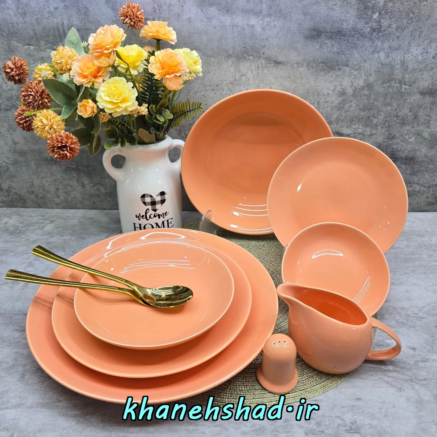 سرویس سرامیکی استون ور کلارا رومز 30 پارچه گلبهی براق